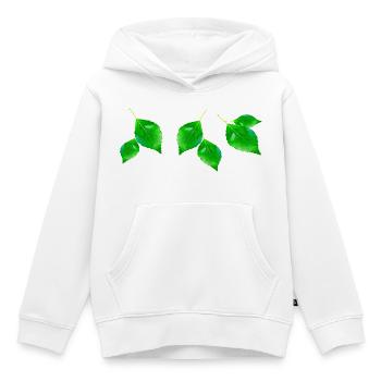 BIRKE || - Kinder Premium Organic Hoodie - Weiß - Vorne - AI Model Kid Female (0cm)