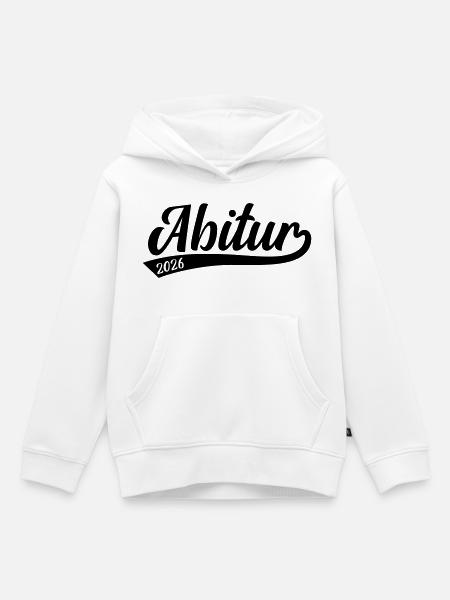 Abitur Abi 2026 - Kinder Premium Organic Hoodie - Weiß