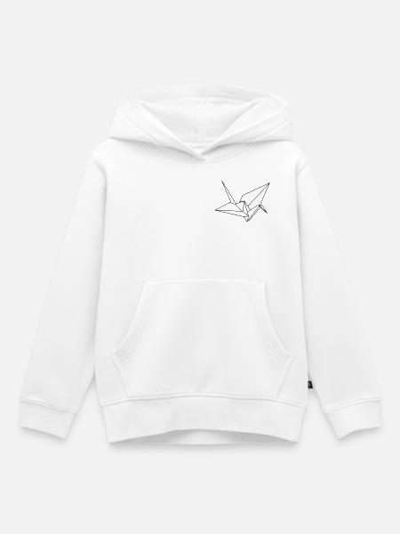 vogel - Kinder Premium Organic Hoodie - Weiß