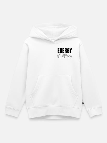 Logo der Energy Crew - Kinder Premium Organic Hoodie - Weiß