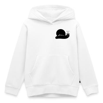 Gastéropode - Sweat Premium à capuche enfant bio - blanc - Devant - AI Model Kid Female (0cm)
