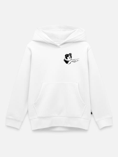 Ein Versprechen auf vier Pfoten - Kinder Premium Organic Hoodie - Weiß