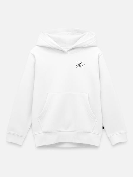 Flair-Kopenhagen-Logo - Kinder Premium Organic Hoodie - Weiß