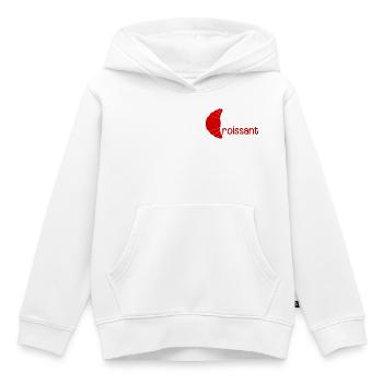 Croissant - Kids Premium Organic Hoodie - white - Front - AI Model Kid Female (0cm)
