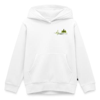 Forest Folk Logo mit Herzschlag - Kinder Premium Organic Hoodie - Weiß - Vorne - AI Model Kid Female (0cm)