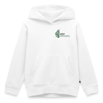 Monstera - Continue de grandir - Sweat Premium à capuche enfant bio - blanc - Devant - AI Model Kid Female (0cm)