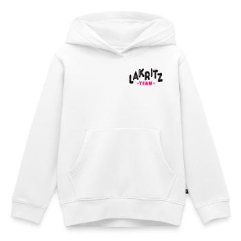 Équipe Réglisses - Sweat Premium à capuche enfant bio - blanc - Devant - AI Model Kid Female (0cm)