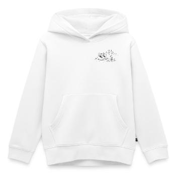 Wanderschuhe Berge Edelweiß - Kinder Premium Organic Hoodie - Weiß - Vorne - AI Model Kid Female (0cm)