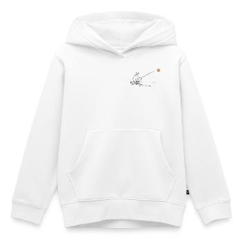 Pêche sur le lac - Sweat Premium à capuche enfant bio - blanc - Devant - AI Model Kid Female (0cm)