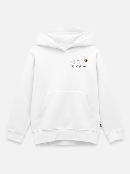 Bumblebee Liebe - Kinder Premium Organic Hoodie - Weiß