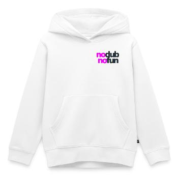 No Dub No Fun - Kinder Premium Organic Hoodie - Weiß - Vorne - AI Model Kid Female (0cm)