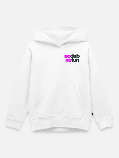 No Dub No Fun - Kinder Premium Organic Hoodie - Weiß