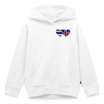 Thailand Island Flagge Herzform - Kinder Premium Organic Hoodie - Weiß - Vorne - AI Model Kid Female (0cm)