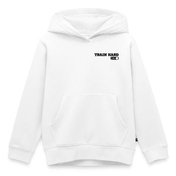 Workout - Kinder Premium Organic Hoodie - Weiß - Vorne - AI Model Kid Female (0cm)