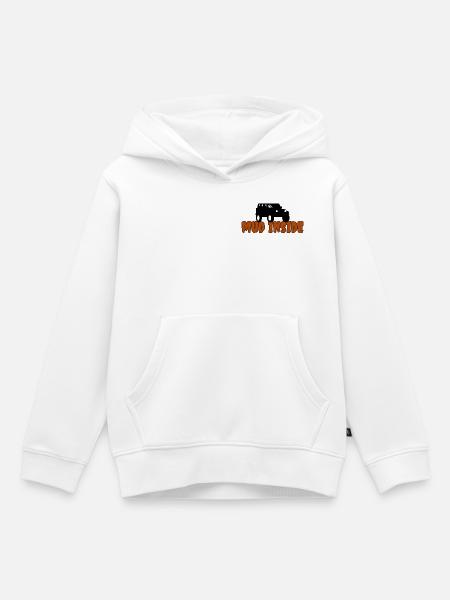 Schlamm im Inneren - Kinder Premium Organic Hoodie - Weiß