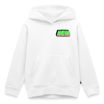 NEIN - keine Lust - Kinder Premium Organic Hoodie - Weiß - Vorne - AI Model Kid Female (0cm)