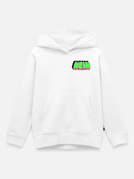 NEIN - keine Lust - Kinder Premium Organic Hoodie - Weiß
