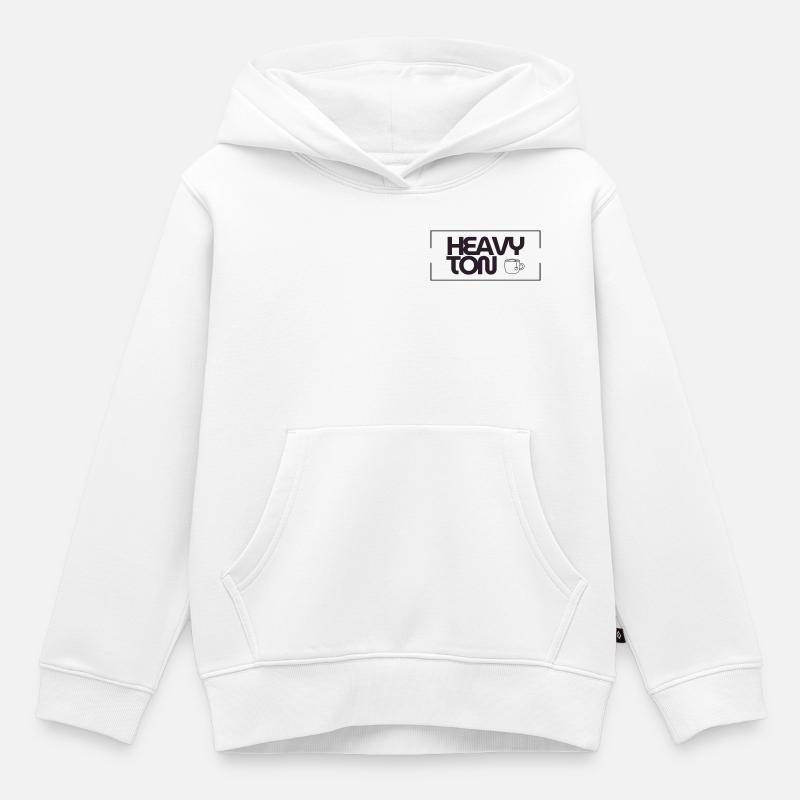 HeavyTon - Kinder Premium Organic Hoodie - Weiß