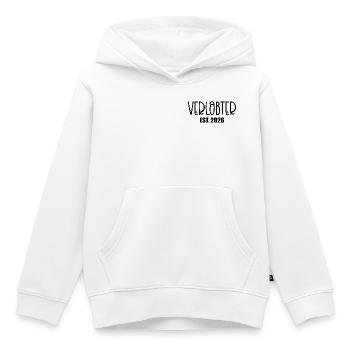 Fiancé de fiançailles 2026 - Sweat Premium à capuche enfant bio - blanc - Devant - AI Model Kid Female (0cm)