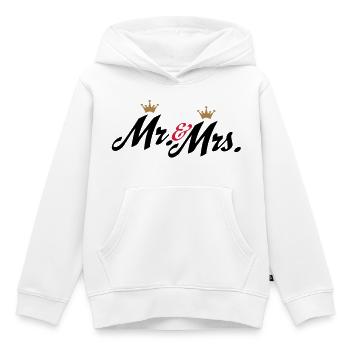hochzeit - Kinder Premium Organic Hoodie - Weiß - Vorne - AI Model Kid Female (0cm)
