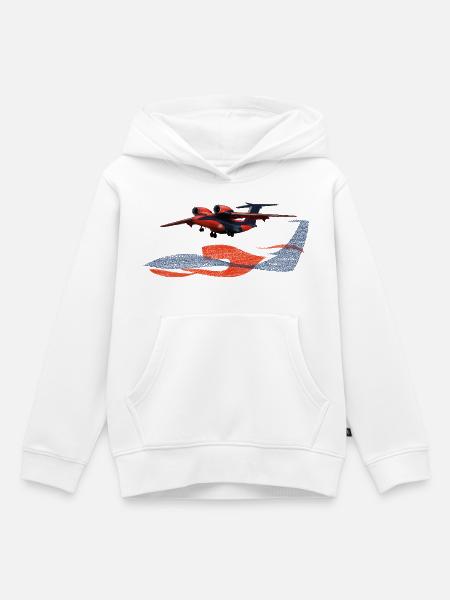 An-74 - Kinder Premium Organic Hoodie - Weiß