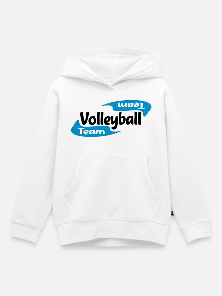 Volleyball - Kinder Premium Organic Hoodie - Weiß