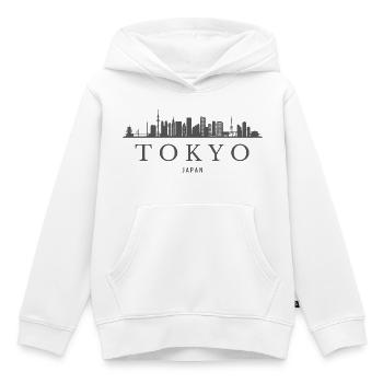 Tokio, Japan, Skyline von Tokio - Kinder Premium Organic Hoodie - Weiß - Vorne - AI Model Kid Female (0cm)