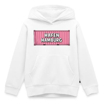 Hafen Hamburg Pink Container - Kinder Premium Organic Hoodie - Weiß - Vorne - AI Model Kid Female (0cm)