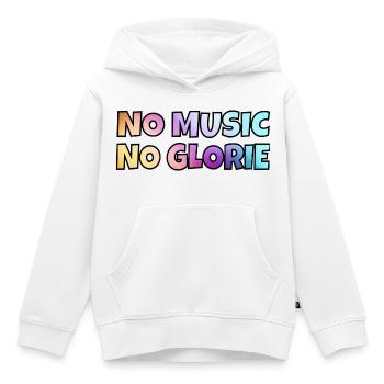 Keine Musik, kein Ruhm. Für Musikliebhaber * - Kinder Premium Organic Hoodie - Weiß - Vorne - AI Model Kid Female (0cm)