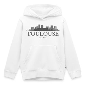 Toulouse, Frankreich, Toulouses Skyline - Kinder Premium Organic Hoodie - Weiß - Vorne - AI Model Kid Female (0cm)