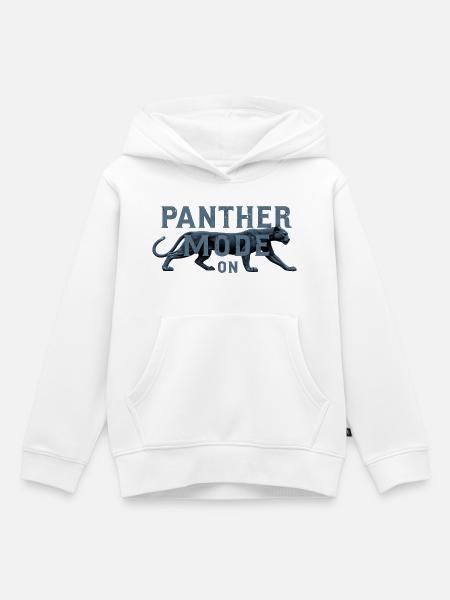 Panther Mode: On - Kinder Premium Organic Hoodie - Weiß