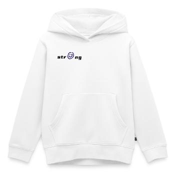 Lebendige -Grafik auf Textil - Kinder Premium Organic Hoodie - Weiß - Vorne - AI Model Kid Female (0cm)