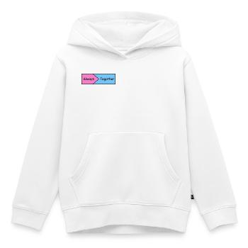 Immer zusammen - Kinder Premium Organic Hoodie - Weiß - Vorne - AI Model Kid Female (0cm)
