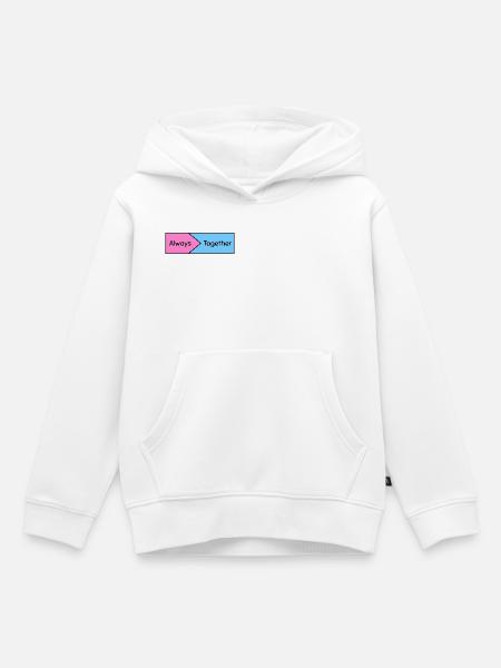 Immer zusammen - Kinder Premium Organic Hoodie - Weiß