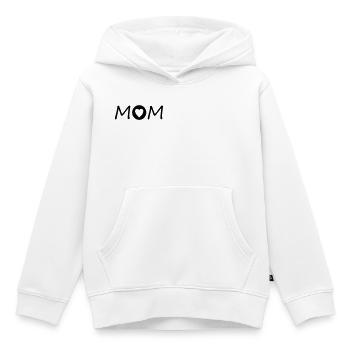 Mom mit Herz - Kinder Premium Organic Hoodie - Weiß - Vorne - AI Model Kid Female (0cm)