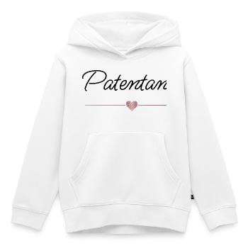 Beste Patentante mit Herz – Geschenk - Kinder Premium Organic Hoodie - Weiß - Vorne - AI Model Kid Female (0cm)
