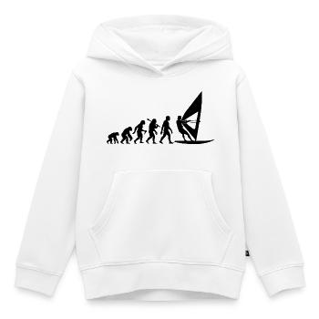 Windsurfer Windsurfing Evolution Für Surfer - Kinder Premium Organic Hoodie - Weiß - Vorne - AI Model Kid Female (0cm)