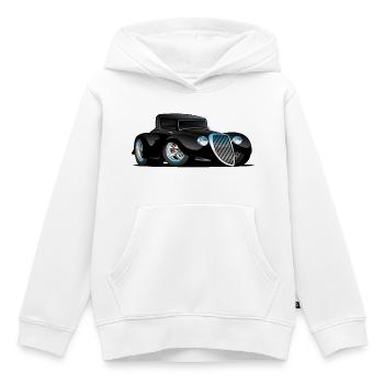 Midnight Muscle: Power in Black - Kids Premium Organic Hoodie - white - Front - AI Model Kid Female (0cm)