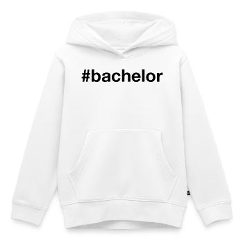 BACHELOR Hashtag - Kinder Premium Organic Hoodie - Weiß - Vorne - AI Model Kid Female (0cm)