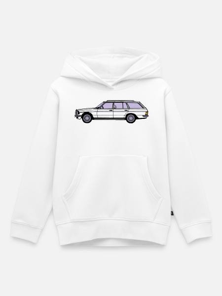 MB W123 T Model Kombi ...(25) - Kinder Premium Organic Hoodie - Weiß