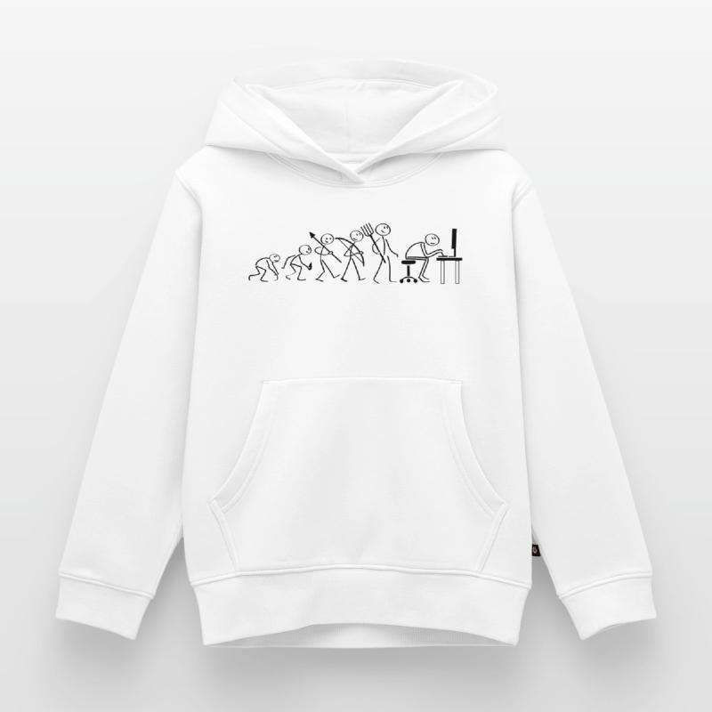 Evolution Computerarbeit Kinder Premium Organic Hoodie