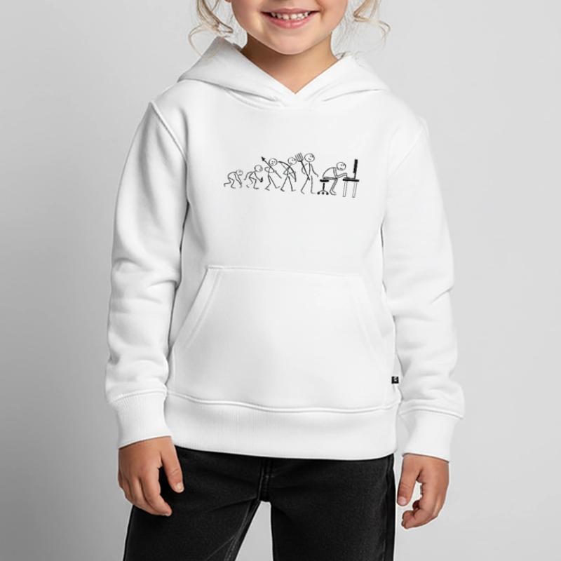 Evolution Computerarbeit Kinder Premium Organic Hoodie