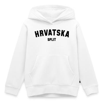 SPLIT, Hrvatska, Croatia, Croatia - Kids Premium Organic Hoodie - white - Front - AI Model Kid Female (0cm)