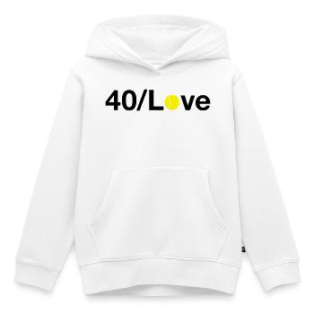 Tennis Tennis Game - Kids Premium Organic Hoodie - white - Front - AI Model Kid Female (0cm)
