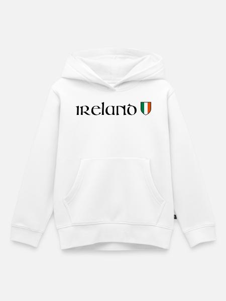 Ireland - Kinder Premium Organic Hoodie - Weiß