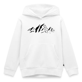 Mountains - Kinder Premium Organic Hoodie - Weiß - Vorne - AI Model Kid Female (0cm)