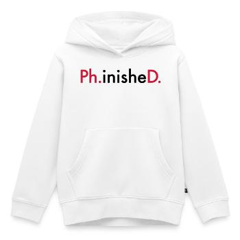 6061912 122114662 promotion - Sweat Premium à capuche enfant bio - blanc - Devant - AI Model Kid Female (0cm)