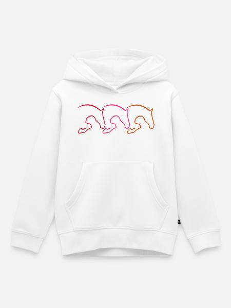 Springpferd - Kinder Premium Organic Hoodie - Weiß