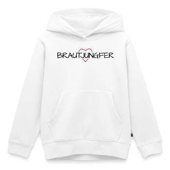 Brautjungfer Herz Junggesellinenabschied - Kinder Premium Organic Hoodie - Weiß - Vorne - AI Model Kid Female (0cm)