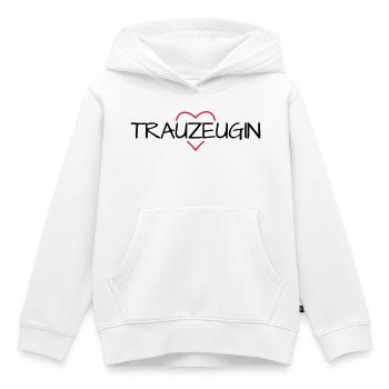 Trauzeugin Herz Junggesellinnenabschied - Kinder Premium Organic Hoodie - Weiß - Vorne - AI Model Kid Female (0cm)
